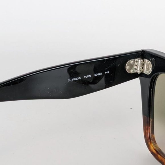 SOLD Celine Black Tortoiseshell Havana Cat Eye Sunglasses - Picture 9 of 9